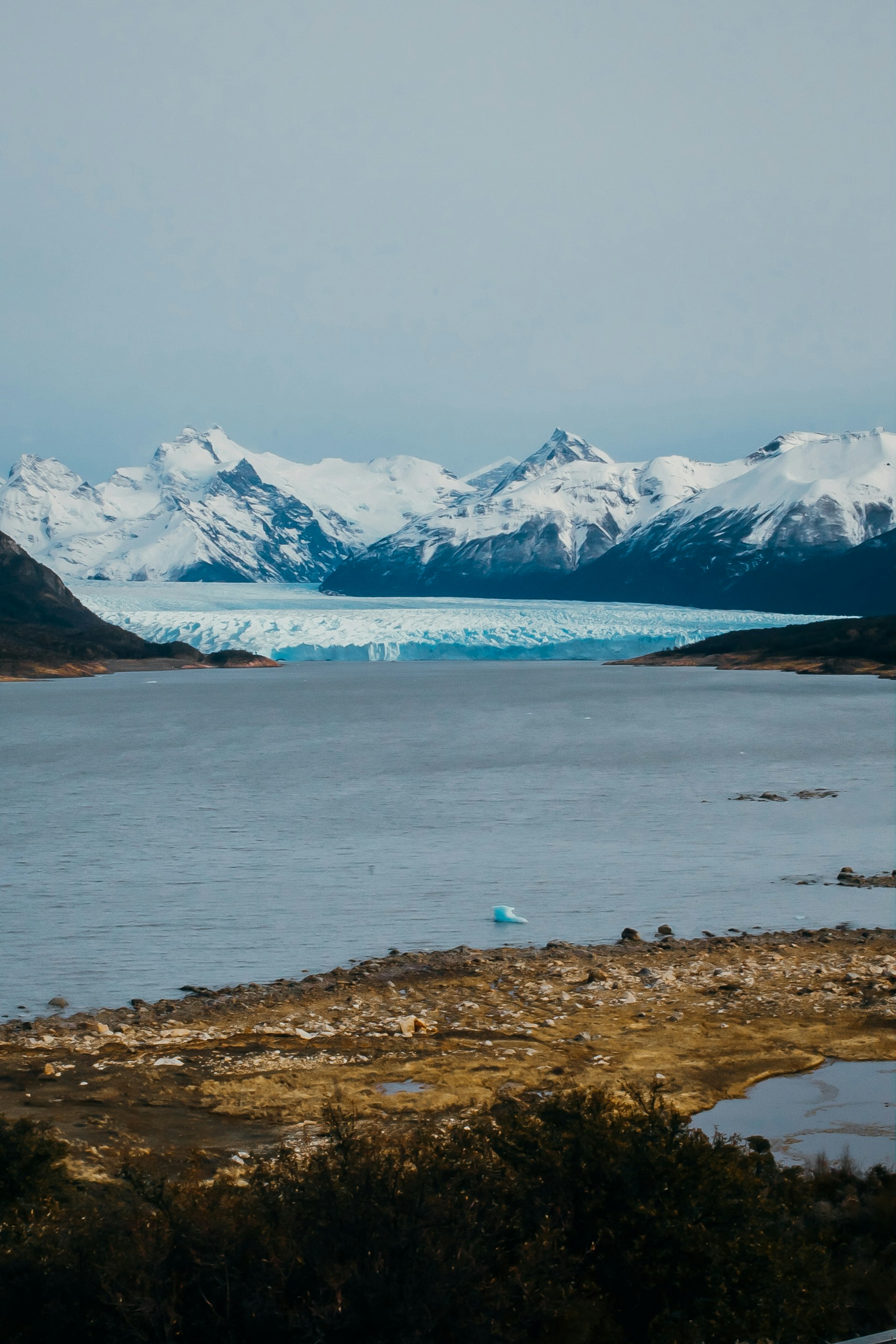 Perito Moreno Glacier towering ice walls in Argentine Patagonia
